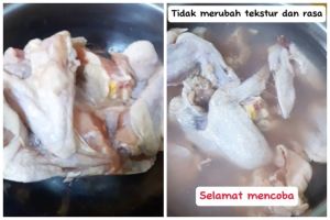 Tanpa microwave, ini trik mencairkan daging ayam beku dalam 5 menit mengandalkan 3 bahan dapur