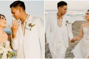 Digelar intimate di pinggir pantai Bali, ini 11 momen resepsi Amanda Gonzales dan Christian Rontini