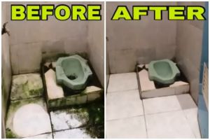 Tambah 1 bahan dapur, ini trik hilangkan kerak dan lumut di kamar mandi agar kembali kinclong kesat