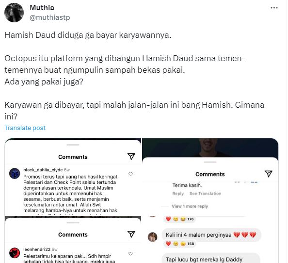 Dituding tak bayar gaji ke karyawan selama berbulan-bulan, pihak Hamish Daud bongkar fakta mengejutkan