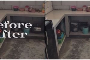 7 Potret dapur rumah kampung ini desainnya pas buat ibu-ibu yang ingin area masak estetik pakai batako