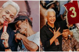 Didatangi bapak-bapak bermasker saat konferensi pers, ekspresi Ganjar dan istri tuai sorotan