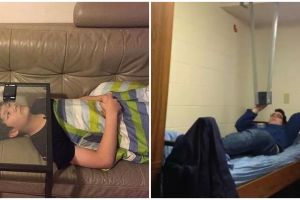 11 Potret kocak life hack pakai gadget ini nyeleneh tapi menarik ditiru, nggak habis pikir sama idenya