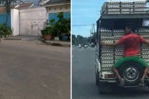 Hidup lagi capek-capeknya, 11 potret kocak kelakuan nyeleneh orang di jalan ini absurd pol