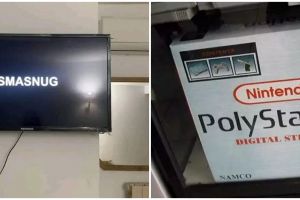 Jangan sampai salah beli! 11 Potret kocak pelesetan tulisan merk barang elektronik ini nyeleneh pol