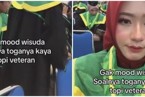 Wisudawan ini badmood ikut wisuda gegara bentuk toganya tak lazim, sukses bikin warganet tepuk jidat