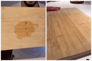 Bukan pakai sitrun atau air panas, ini trik bersihkan talenan kayu agar kinclong dengan 2 bahan dapur