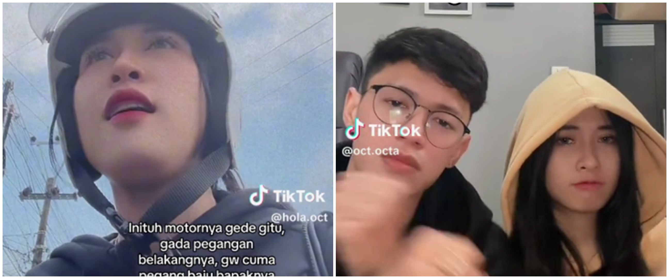 Wanita adu mulut dengan bapak-bapak gegara asik pacaran di atas motor, padahal kakak beradik