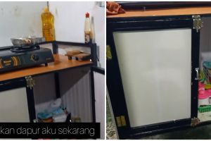 Manfaatkan barang bekas, 10 potret dapur kayu-seng dirombak jadi estetik dan rapi hasilnya tuai pujian