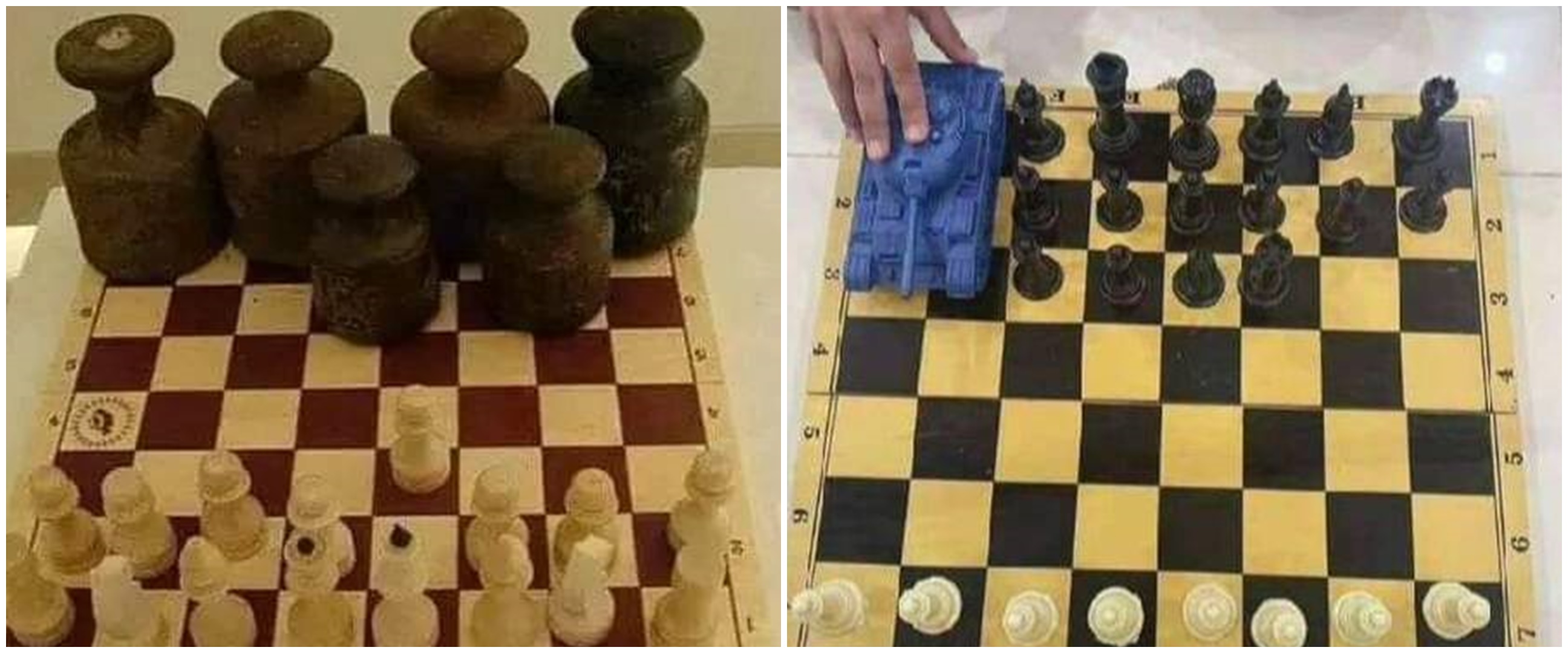 11 Potret kocak orang main catur ini caranya nyeleneh abis, lawan auto naik pitam pas lihat