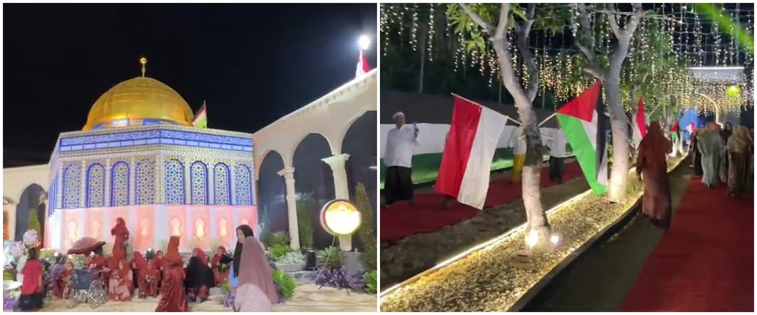 Viral nikahan megah manten Madura bertema Palestina, 8 potret dekorasinya bikin tamu gagal move on