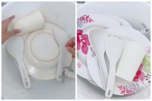 Trik mengembalikan warna putih pada piring dan gelas lama yang menguning, ampuh dengan 1 bahan dapur