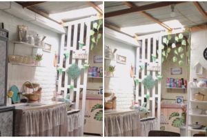 11 Potret dapur atap seng rumah tipe 36 ini suasananya syahdu, tetap estetik meski tanpa kitchen set