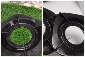 Tanpa sitrun atau air panas, ini trik bersihkan kerak membandel di tungku kompor pakai 2 bahan dapur
