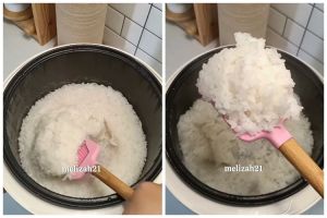 Tanpa minyak goreng, ini trik menanak nasi agar tak berkerak dan antibasi hingga 2 hari di rice cooker