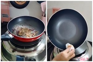 Tak perlu disikat, ini trik bersihkan noda gosong di wajan antilengket agar tak lecet pakai 1 bahan da