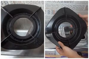 Tanpa direndam air panas, ini trik bersihkan tungku kompor penuh kerak dan lemak dengan 2 bahan dapur