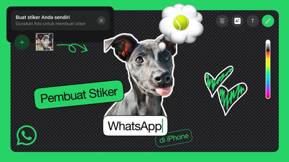 Begini cara mudah membuat stiker sendiri di WhatsApp, nggak pake ribet