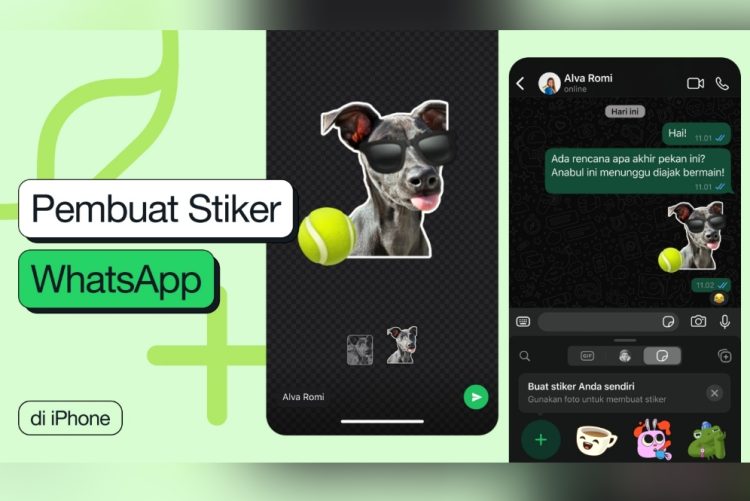 Begini cara mudah membuat stiker sendiri di WhatsApp, nggak pake ribet