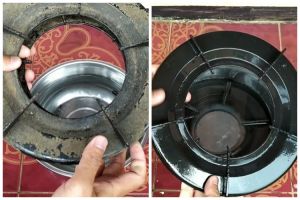 Tanpa air panas atau baking soda, ini trik enyahkan noda kerak di tungku kompor pakai 2 bahan dapur