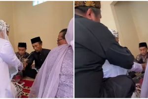 Momen apes pria pegang mic saat akad ini bikin ngakak kenceng, untung mempelainya tetap fokus