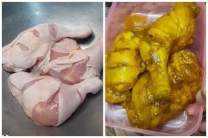 Tak perlu air, ini cara ungkep ayam agar bumbu meresap dan dagingnya juicy pakai 1 bahan dapur