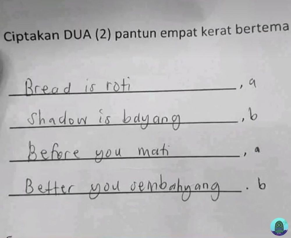 11 Potret kocak jawaban murid saat mengerjakan tugas sekolah ini kelewat absurd, bikin nyengir kuda