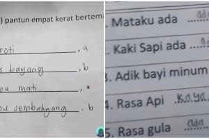 11 Potret kocak jawaban murid saat mengerjakan tugas sekolah ini kelewat absurd, bikin nyengir kuda