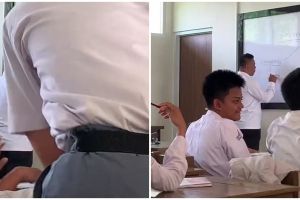 Sekolah lagi males-malesnya malah ketemu guru nulis terbalik, pengin bolos tapi takut rapor jelek