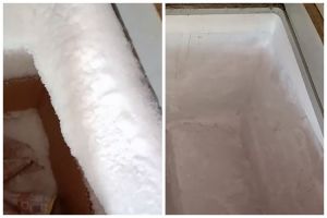Tanpa kipas angin dan disiram air garam, ini cara cepat bersihkan bunga es di freezer