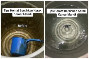 Cuma ditambah 1 bahan dapur, ini trik hilangkan kerak kuning di bak mandi tanpa digosok kuat