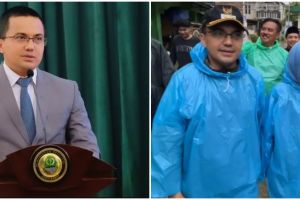 9 Momen Sahrul Gunawan blusukan bareng istri, rela jalan terabas banjir meski air setinggi lutut