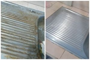 Tanpa disikat kuat, ini trik hilangkan karat di wastafel cuci piring dengan 2 bahan dapur