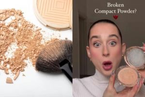 Tak dicampur air atau alkohol, ini trik simpel perbaiki bedak padat yang hancur pakai 1 alat sederhana