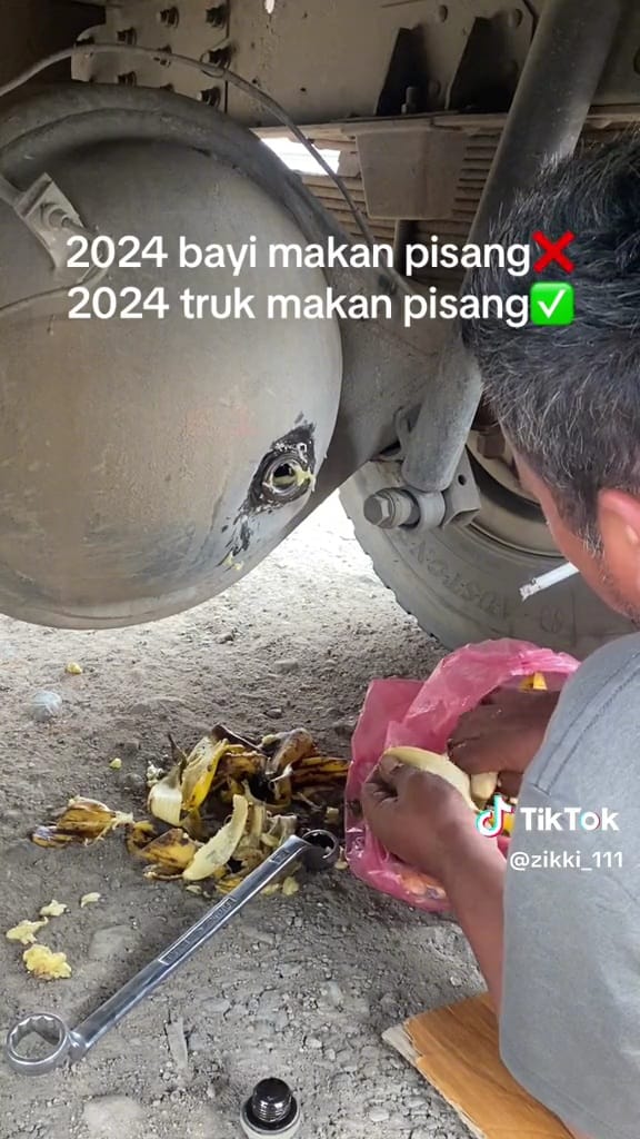 Pria masukkan pisang ke gardan truk ini tuai perdebatan, ternyata begini fungsinya