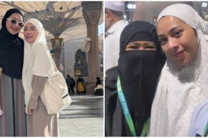 Ditransfer Shandy Purnamasari Rp 50 juta untuk umrah, ini 9 momen Ira Nandha ibadah di Tanah Suci