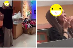 Cewek lupa pakai ciput ke kantor ini endingnya kenakan benda nyeleneh sebagai pengganti, absurd pol