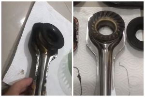 Bukan direndam sitrun, ini trik hilangkan kerak hitam di corong burner kompor cuma pakai 2 bahan dapur