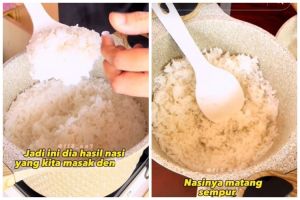 Tak perlu gunakan rice cooker, ini trik menanak nasi cepat matang dan pulen dalam 10 menit
