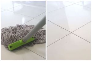 Tanpa air panas, ini trik mengepel lantai agar hasilnya kinclong dan kesat cukup tambah 1 bahan dapur