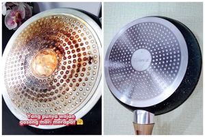 Tak perlu direndam cuka atau air panas, ini trik bersihkan kerak gosong di wajan pakai 2 bahan dapur