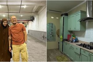 Punya rumah mewah perpaduan Jawa Modern, 9 potret dapur segaris Zaskia Adya Mecca dilengkapi mini bar