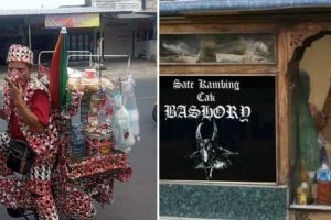 11 Potret kocak totalitas gaya pedagang jualan ini mungkin sudah konsultasi sama S3 marketing