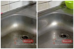Tanpa didiamkan berjam-jam, ini trik ampuh bersihkan wastafel berkarat pakai tambahan 1 bahan dapur
