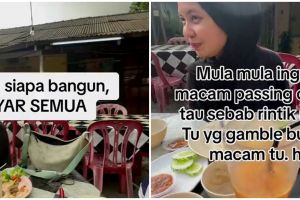 Lagi makan diguyur hujan, teman ajak taruhan 'siapa bangun dia bayar' ini endingnya nggak disangka