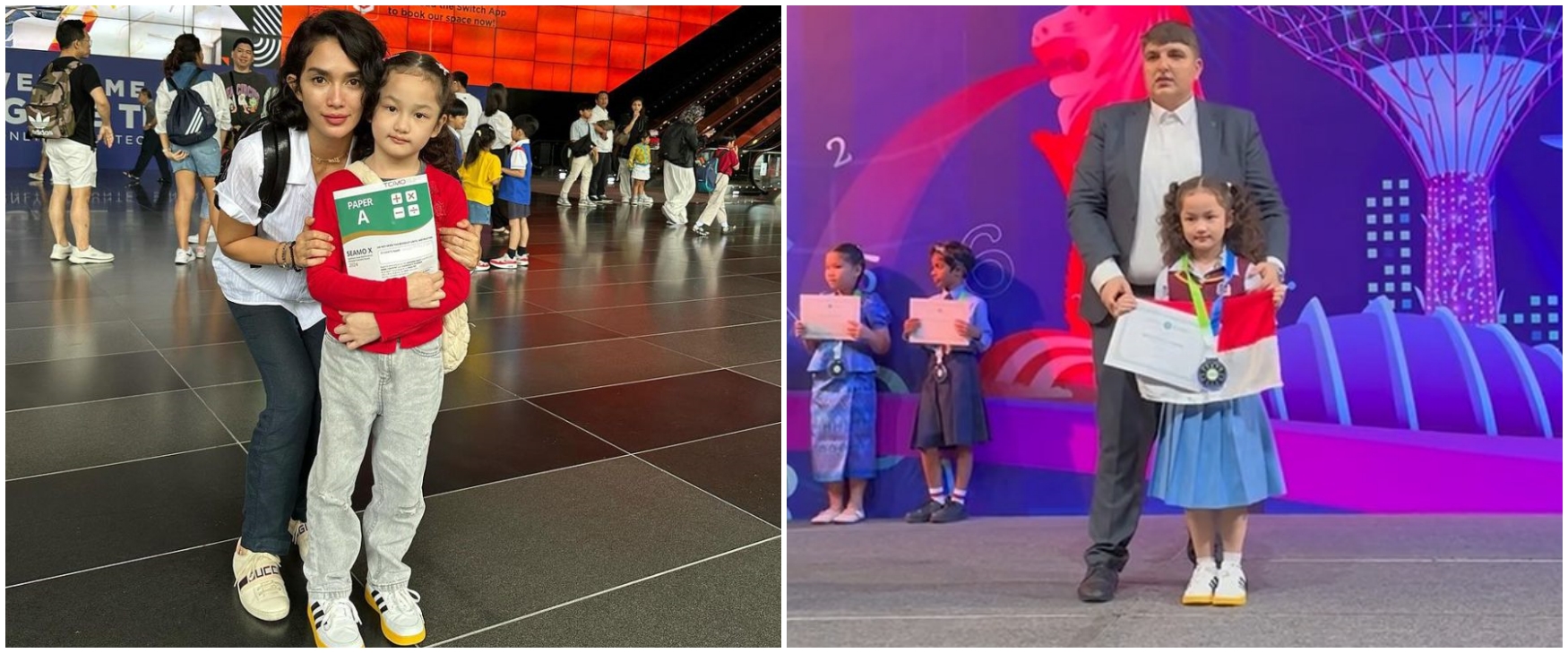  9 Momen Sheva anak Ussy dan Andhika Pratama ikut olimpiade matematika se-Asia Tenggara