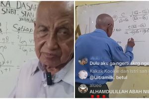 Pensiun guru usai mengabdi 49 tahun, kakek ini mengajar matematika di live TikTok sebab panggilan hati