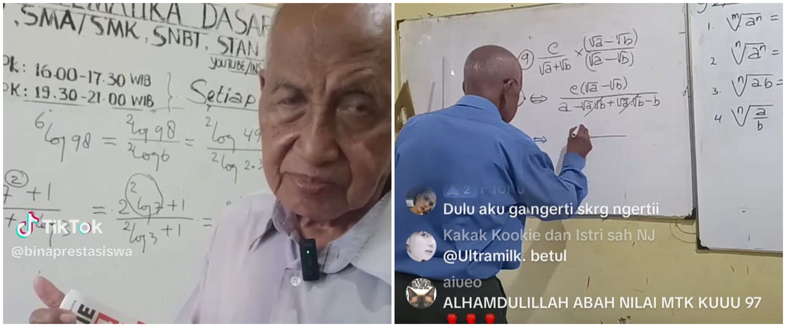 Pensiun guru usai mengabdi 49 tahun, kakek ini mengajar matematika di live TikTok sebab panggilan hati