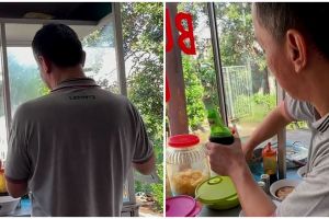 Dulu jadi bapaknya Ojan di program Sketsa, pelawak ini banting stir jualan bubur khas Cianjur