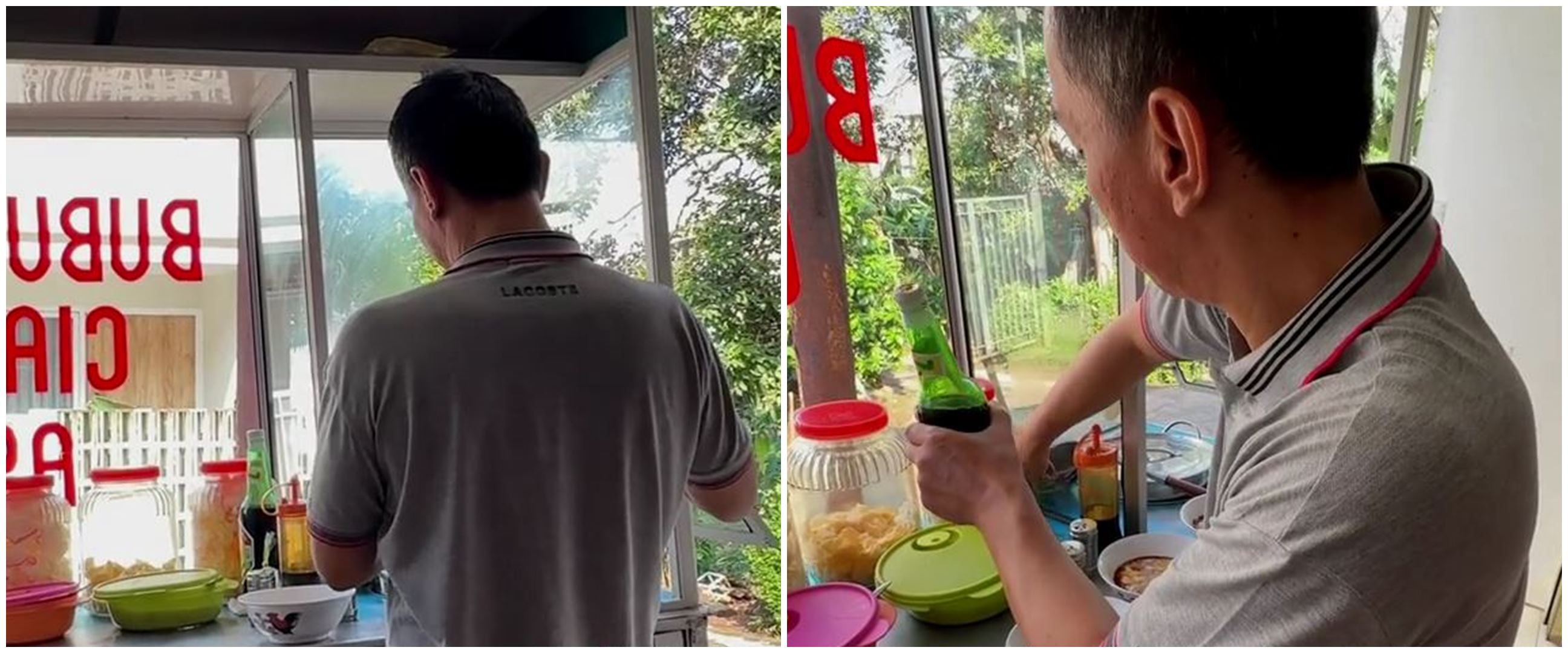 Dulu jadi bapaknya Ojan di program Sketsa, pelawak ini banting stir jualan bubur khas Cianjur